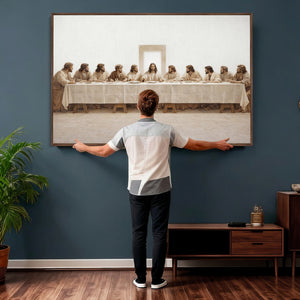 The Last Supper Wall Art Canvas Print, Jesus Christ Biblical