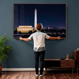 Washington White House Skyline Wall Art Canvas Print –