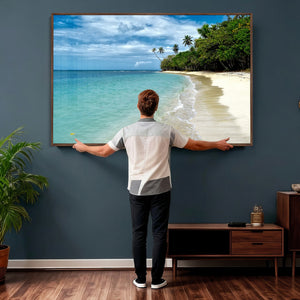 Puerto Rico Beach Paradise Wall Art – Tropical Coastal Print
