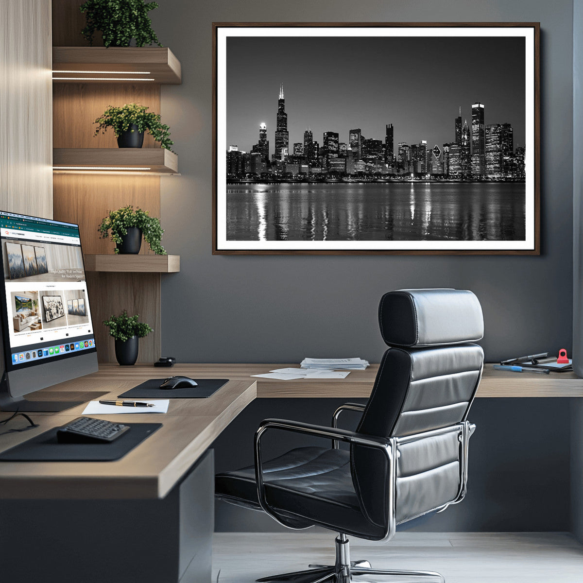 Chicago Wall Art Canvas Print
