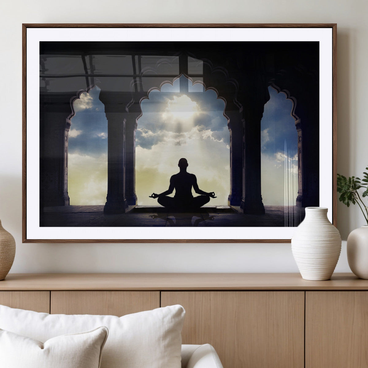 Women and Yoga Wall Art Canvas Print