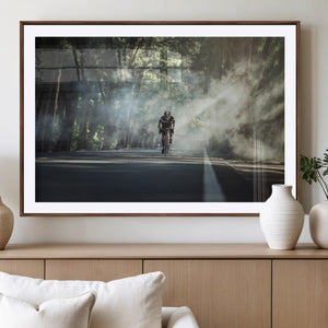 Cycling Road Bike in the Morning, Cycling Road Bike Canvas