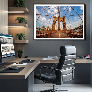 Brooklyn Bridge Manhattan Wall Art Canvas Print
