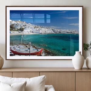 Santorini Wall Art Canvas Print