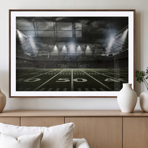 American Football Stadium Wall Art Canvas Print, Stadium