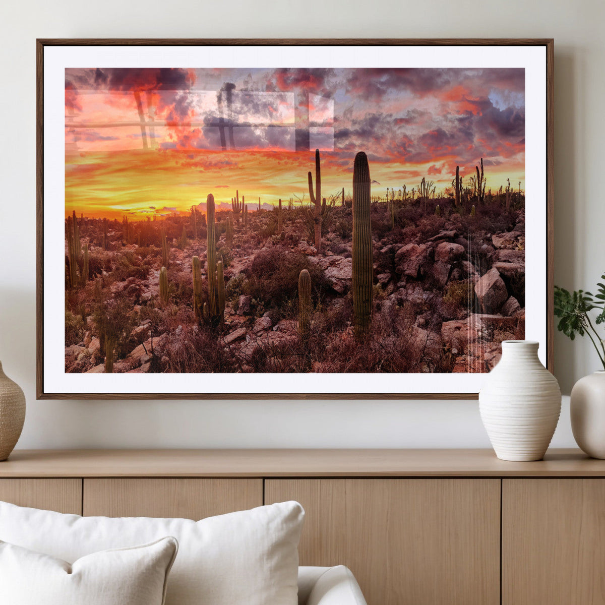 Arizona Desert Print, Western Cowboy Wall Art Print