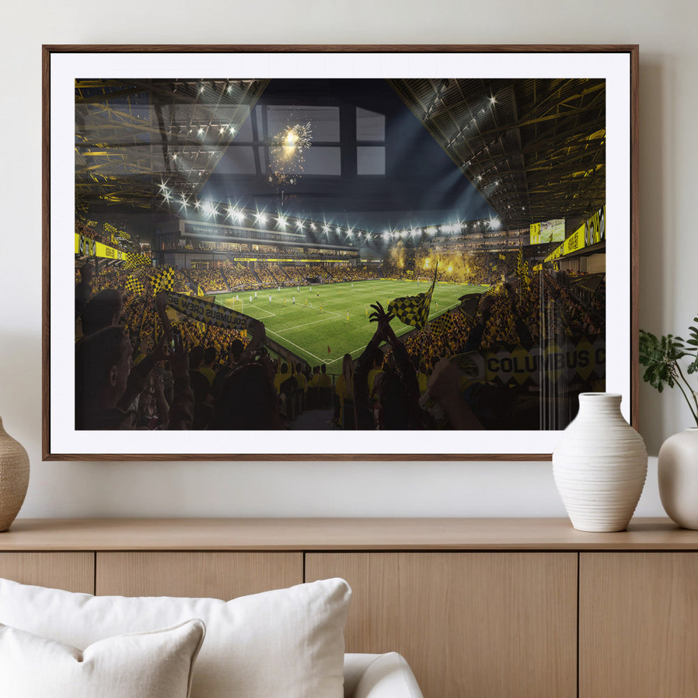 Columbus Crew Soccer Team Print - Columbus Crew Stadium Wall