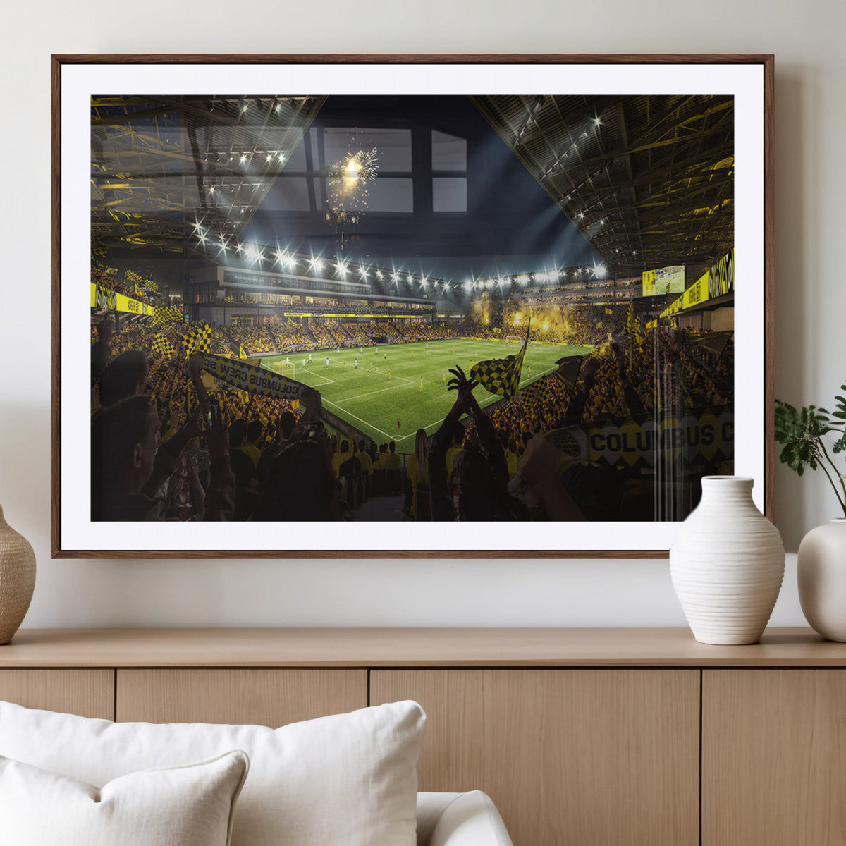 Columbus Crew Soccer Team Print - Columbus Crew Stadium Wall