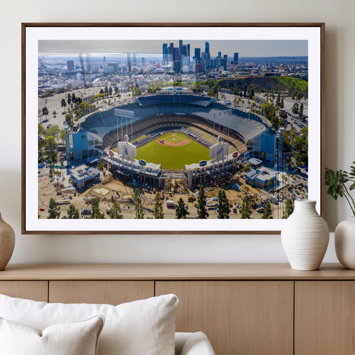 Los Angeles Dodgers Dodger Stadium Wall Art Canvas Print -