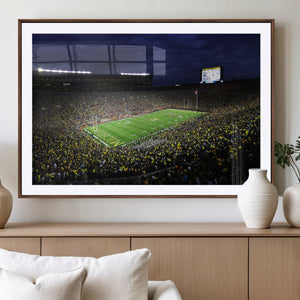 Michigan Wolverines Football Canvas Wall Decor, Football
