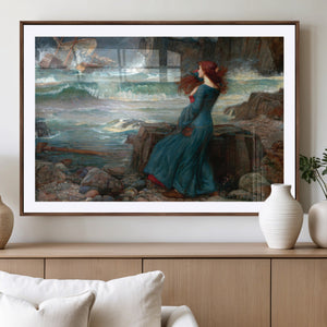 Miranda by the Shore Wall Art Canvas Print – Tempest Scene