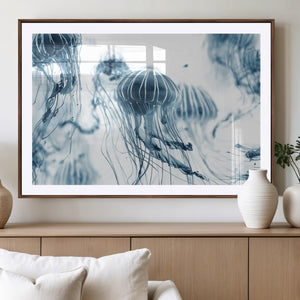 Abstract Jellyfish Canvas Print Wall Art