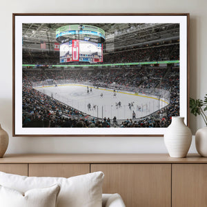 Sharks Arena Blackhawks Sharks Ice Hockey Stadium Wall Art
