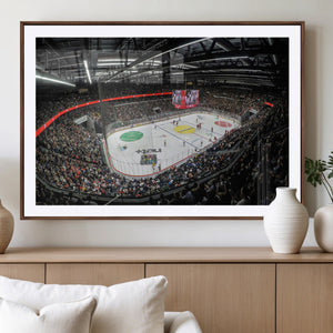 Vaudoise Lausanne Ice Hockey Arena Stadium Wall Art Canvas,
