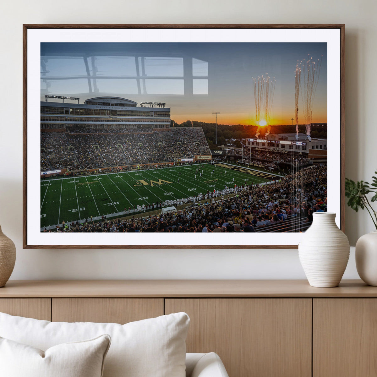 Demon Deacons Football Team Print Canvas- Winston-Salem