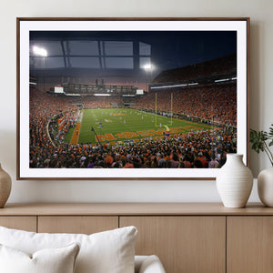 Clemson University Tigers Art Print, Football Team Print -