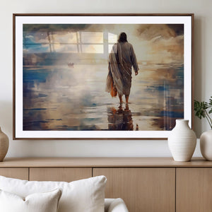 Jesus Walking on Water Wall Art | Ready to Hang Spiritual