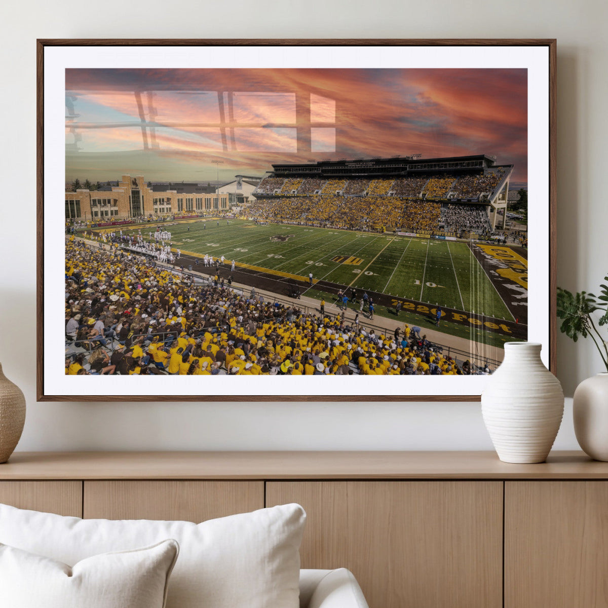 University of Wyoming Cowboys Football Team Print - Laramie