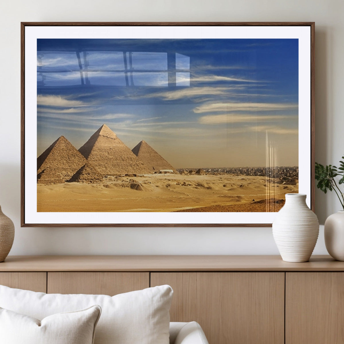 Majestic Ancient Wonders Wall Art Canvas Print – Golden