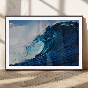 Ocean Wave at Sunset Canvas Art, Large Wall Print of Vibrant