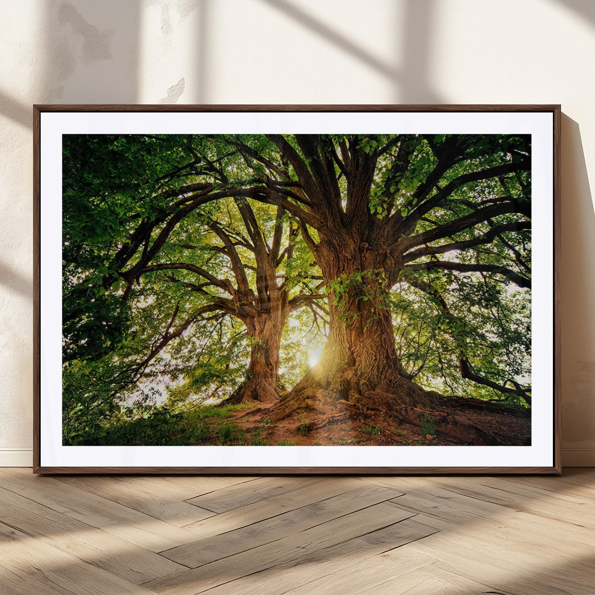 Majestic Ancient Tree Wall Art, NatureCanvas Print, Woodland
