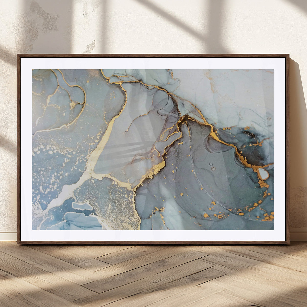 Large Abstract Marble Wall Art Canvas Print for Living Room