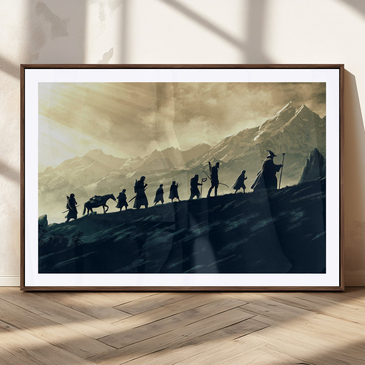 Fellowship Journey Wall Art – Fantasy Adventure Canvas Print