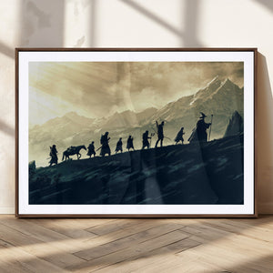 Fellowship Journey Wall Art – Fantasy Adventure Canvas Print