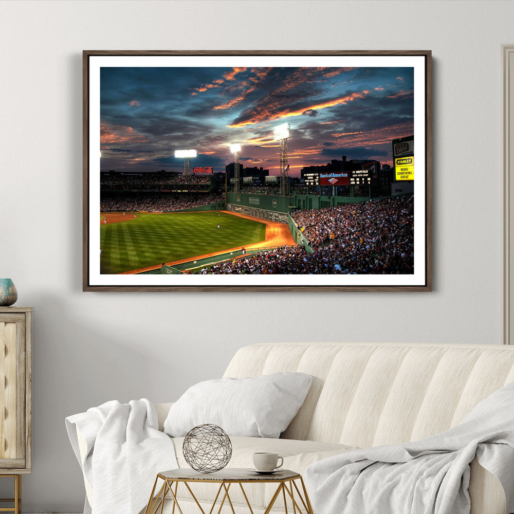 Fenway Park Wall Art Canvas Print | Large Baseball Stadium
