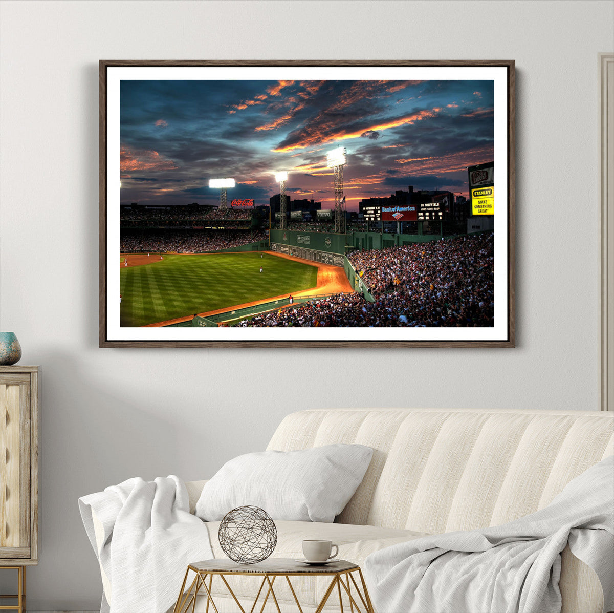 Fenway Park Wall Art Canvas Print | Large Baseball Stadium