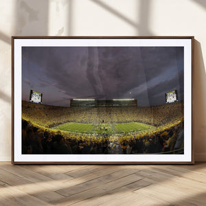 Michigan Wolverines Print - Michigan Stadium Wall Art Canvas