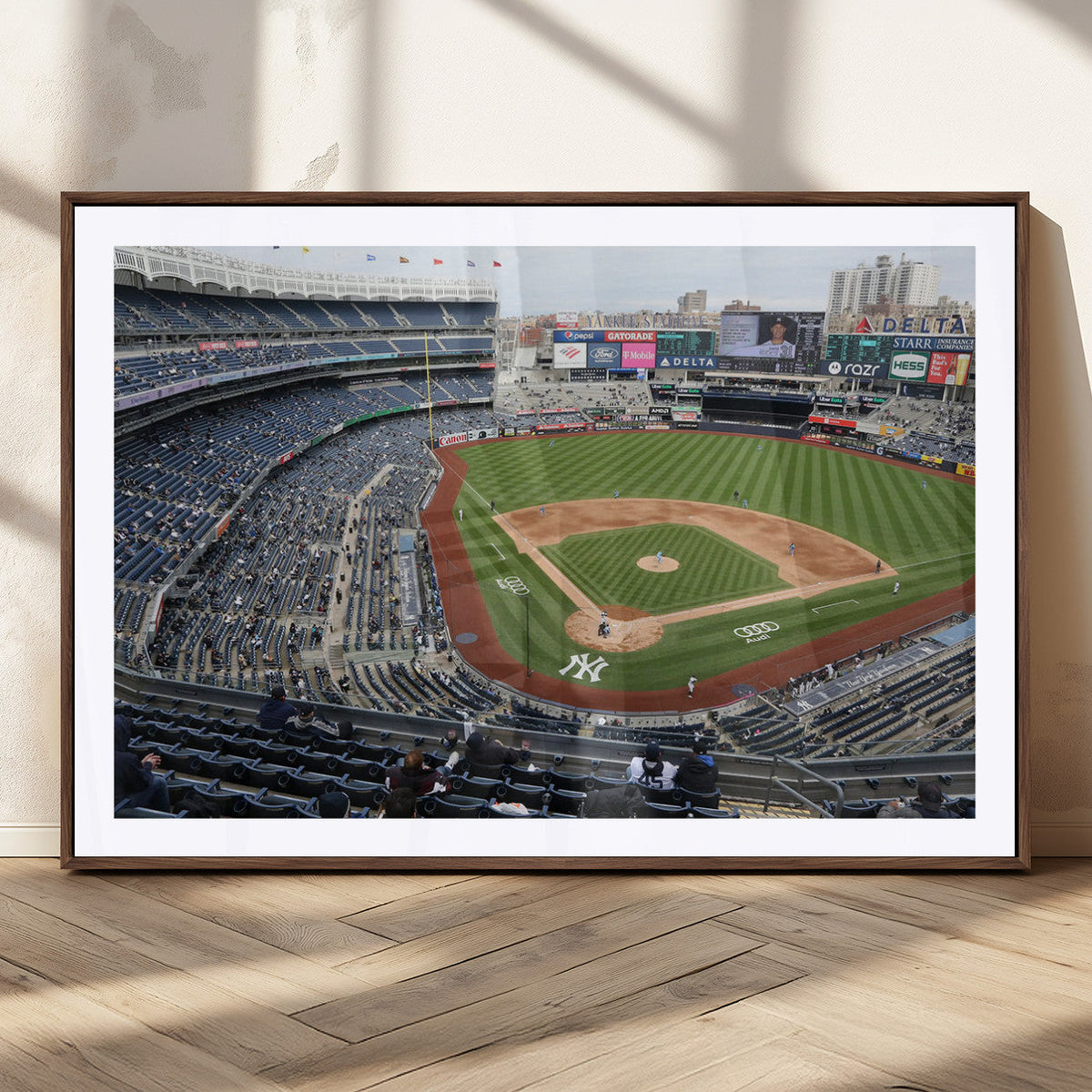 New York Yankees Baseball Team Print - Yankee Stadium Wall