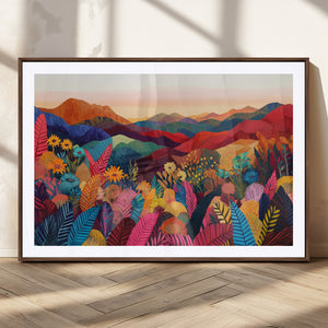 YAYOI KUSAMA Abstract Print - Landscape Canvas Wall Art