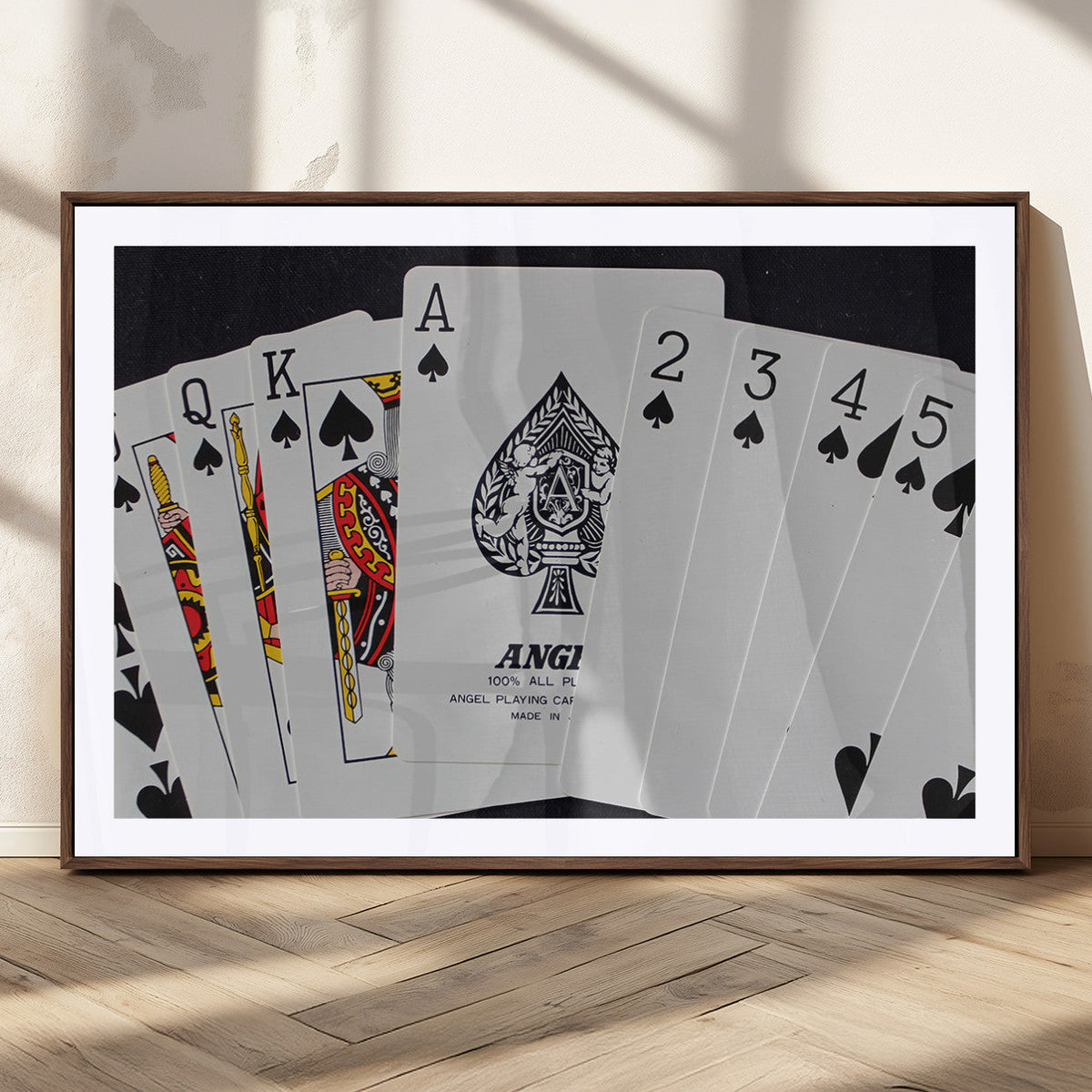 Poker Wall Art - Playing Cards Canvas Wall Art Print - Ace