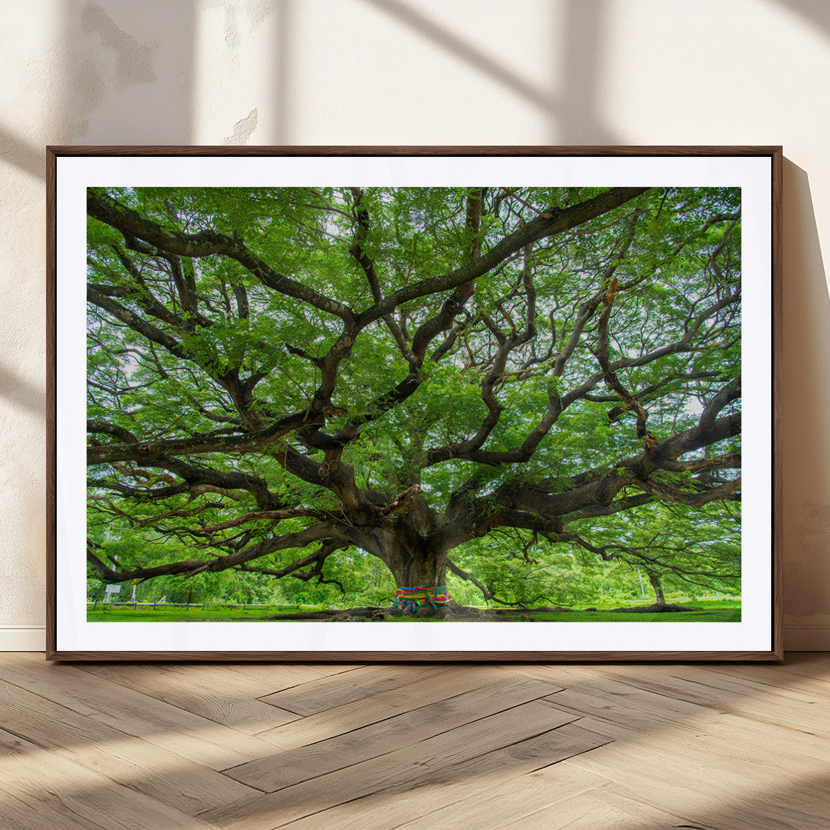 Oak Tree Wall Art Print, Forest Canvas Wall Art for Home and