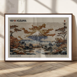 Yayoi Kusama Wall Art Canvas Print – Framed Modern Japanese