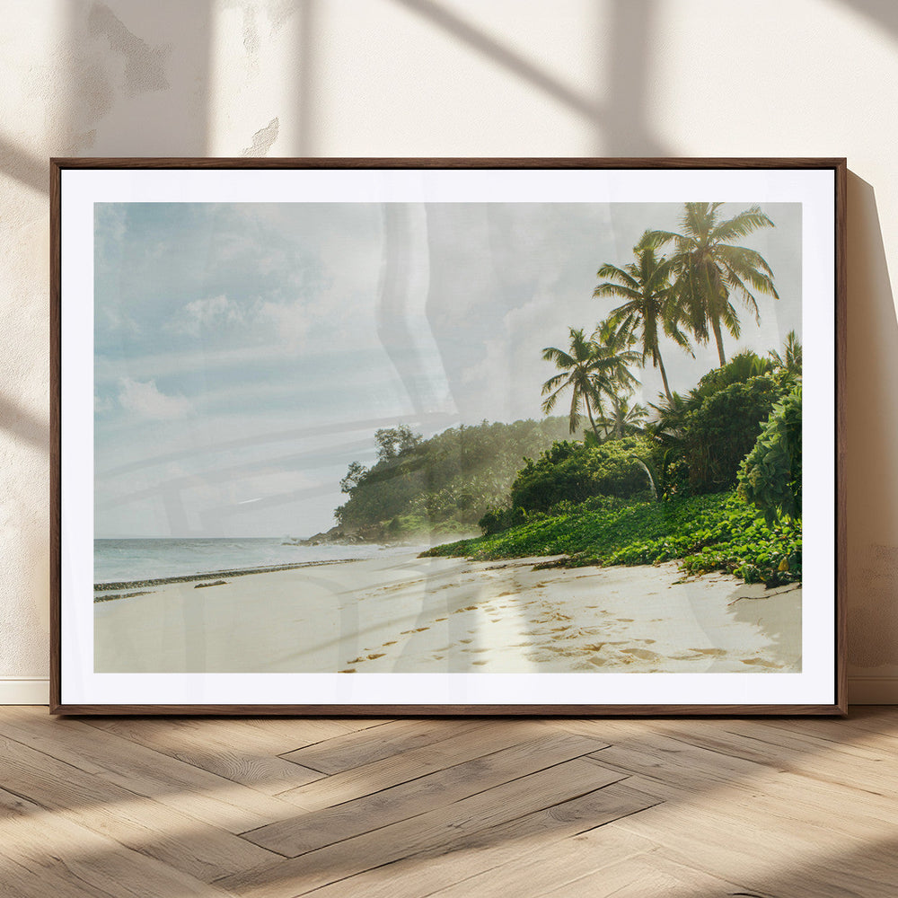 Relaxing Beach Wall Art Canvas Print – Framed Ocean View Art