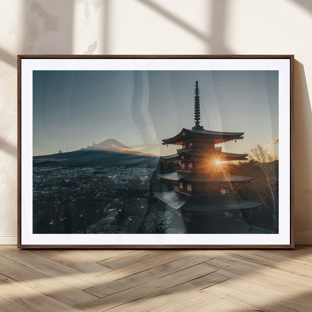 Mount Fuji Wall Art Canvas Print – Framed Japan Travel Art