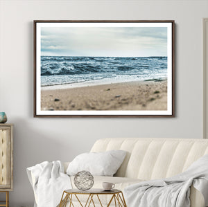 Ocean Wall Art Canvas Print – Moody Coastal Seascape Scene