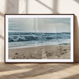 Ocean Wall Art Canvas Print – Framed Moody Seascape Coastal