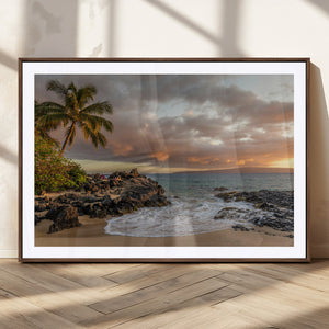 Tropical Beach Wall Art Canvas Print, Vibrant Hawaiian