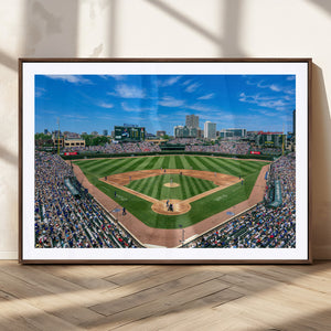 Wrigley Field Baseball Stadium Canvas Wall Art – Packed