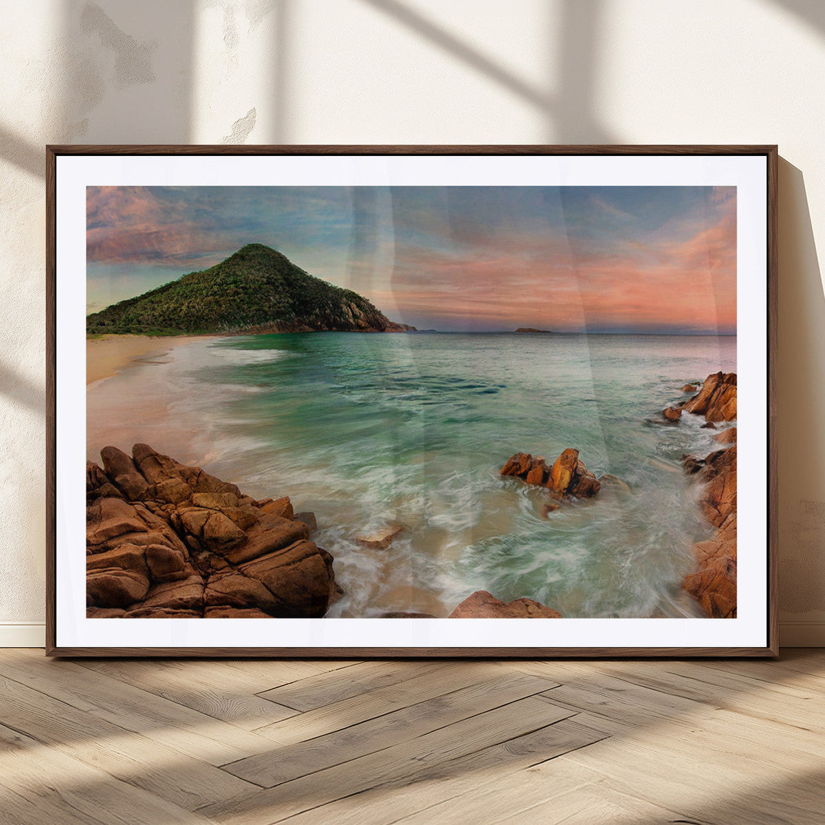 Coastal Landscape Wall Art Canvas Print – Rocky Shore and