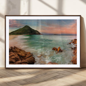 Coastal Landscape Wall Art Canvas Print – Rocky Shore and