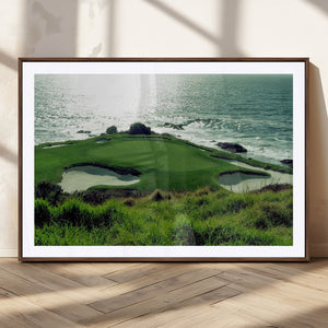 Coastal Golf Course Wall Art Canvas Print – Scenic Green