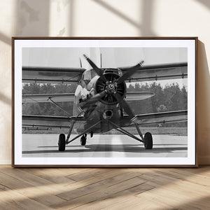 Wall Art Old War Plane Canvas Print