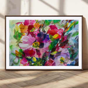 Oil Flower Abstract Canvas Print