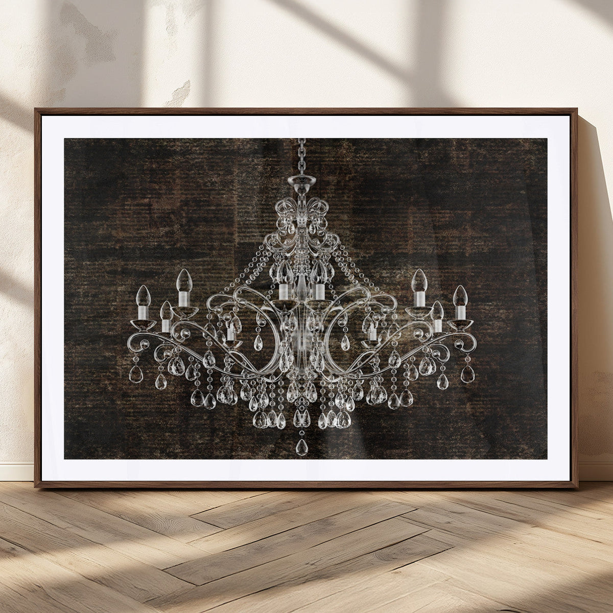 Rustic Chandelier Canvas Print