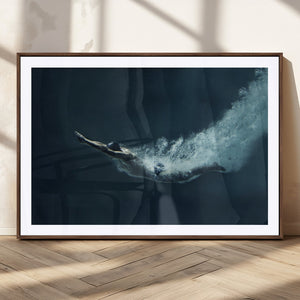 Swimmer Wall Art Canvas Print