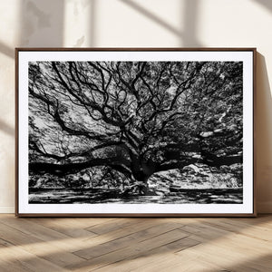 Mighty Angel Oak Wall Art | Angel Oak Tree Art Print